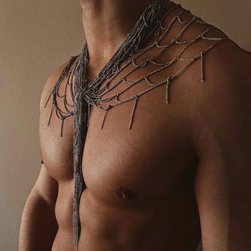 Caged Chain XL Scarf 33" sold by MHART