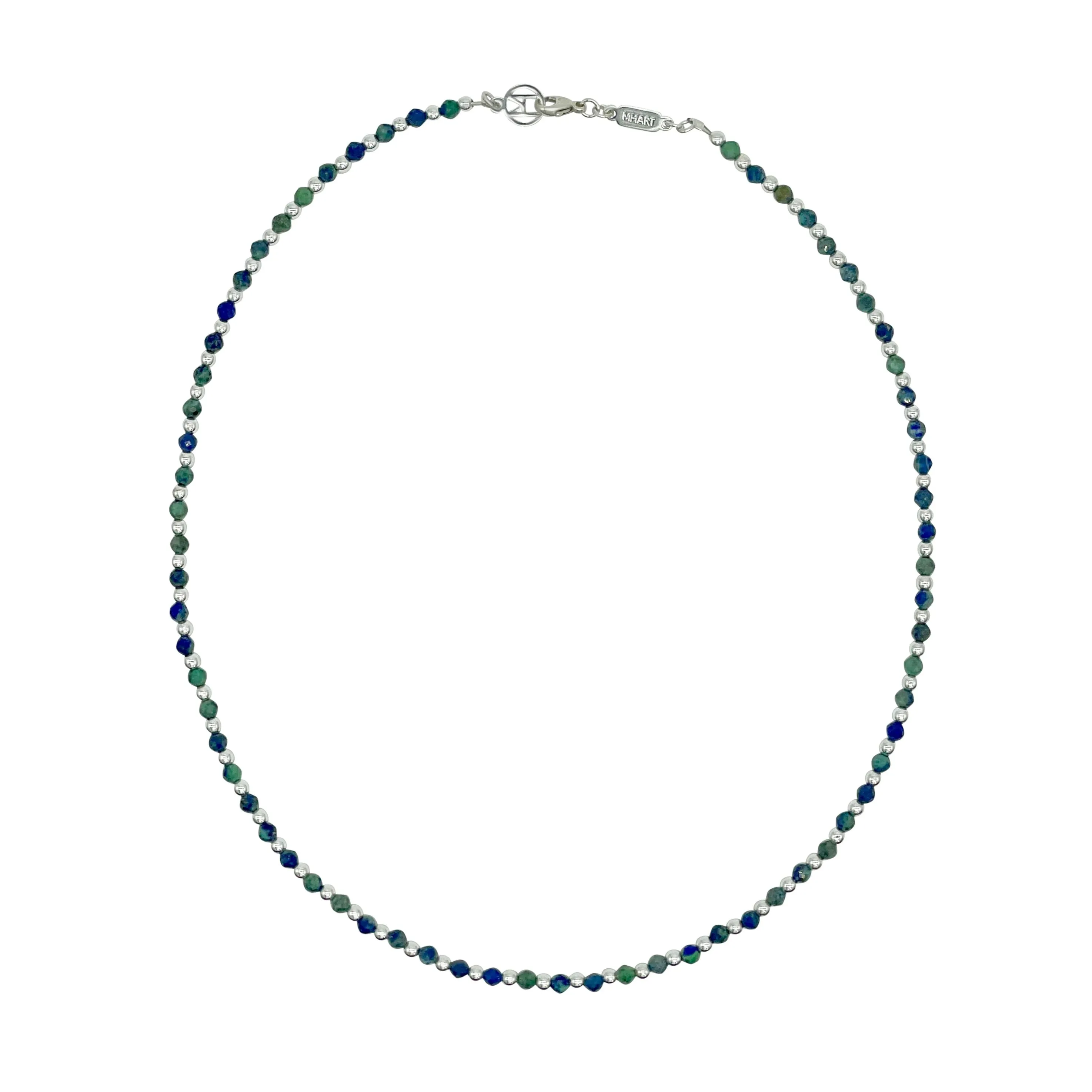 African Turquoise Gem 18" Necklace sold by MHART