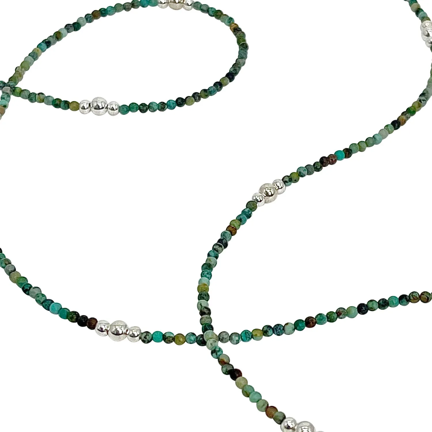 African Turquoise Wrap Necklace sold by MHART product image thumbnail 2