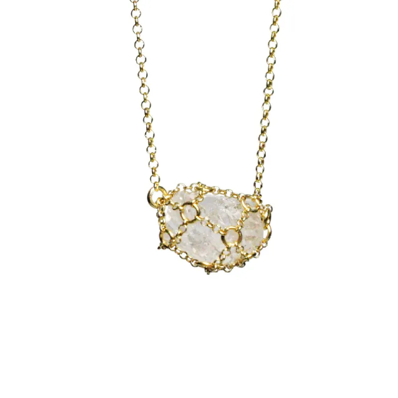 Caged Quartz Necklace sold by MHART