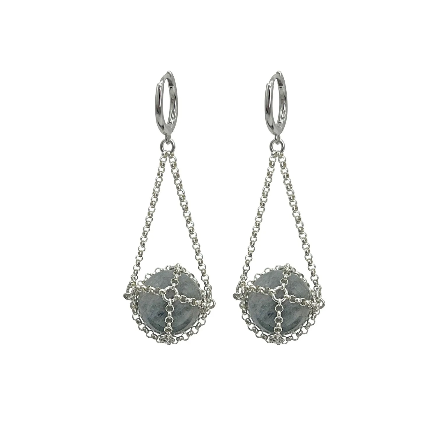 Labradorite Earrings – Sterling Silver sold by MHART