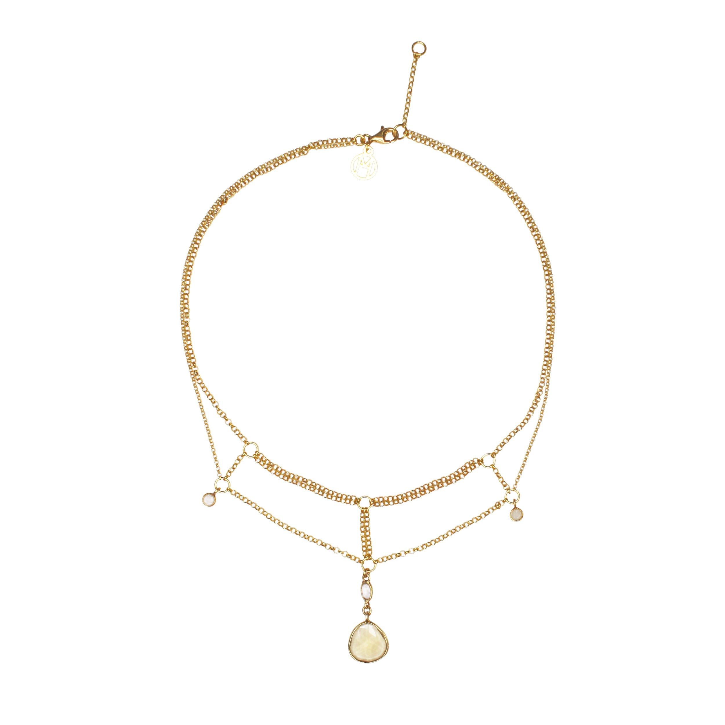 Gemstone Chain Collar sold by MHART