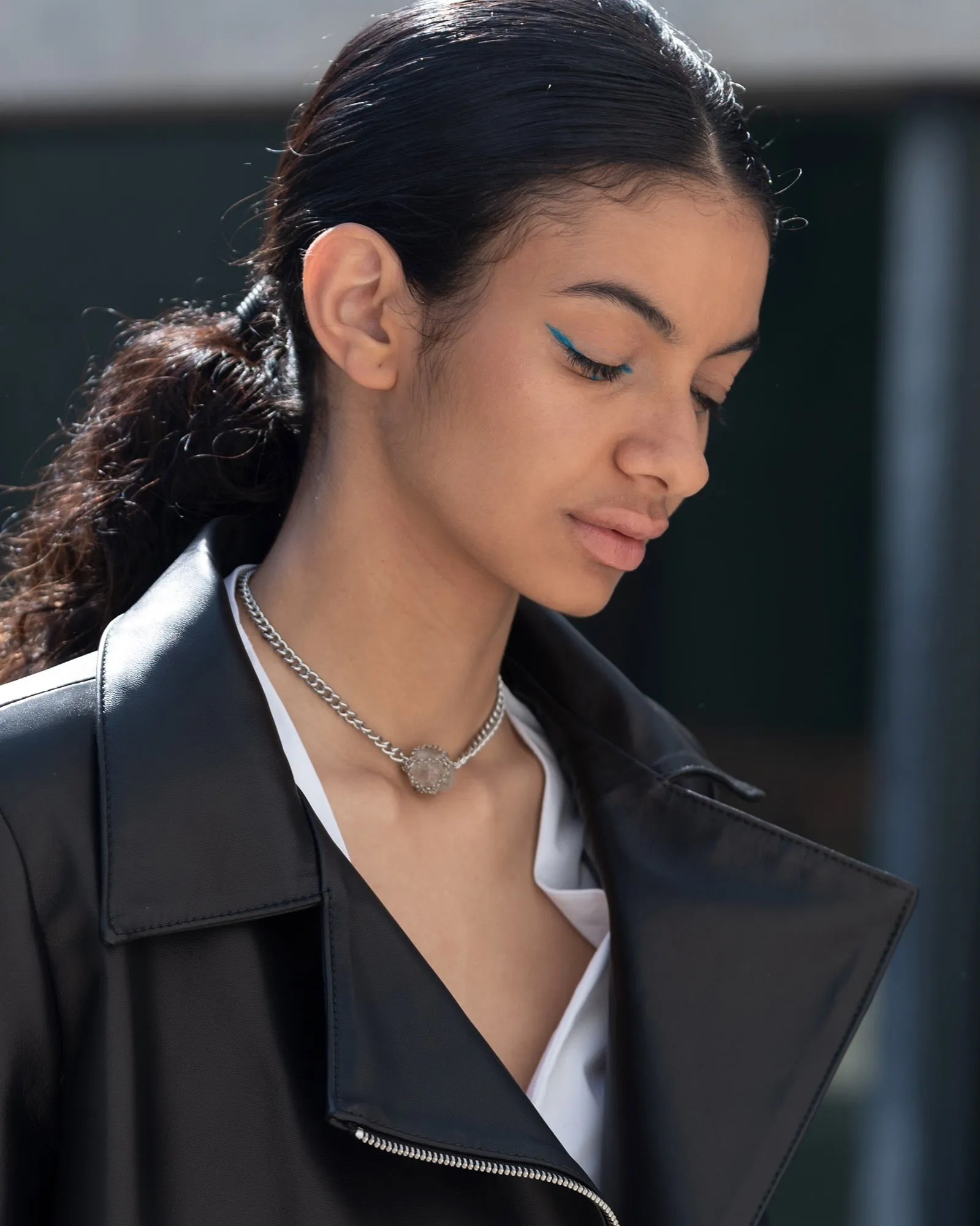 Caged Quartz Chain Necklace sold by MHART product image thumbnail 3