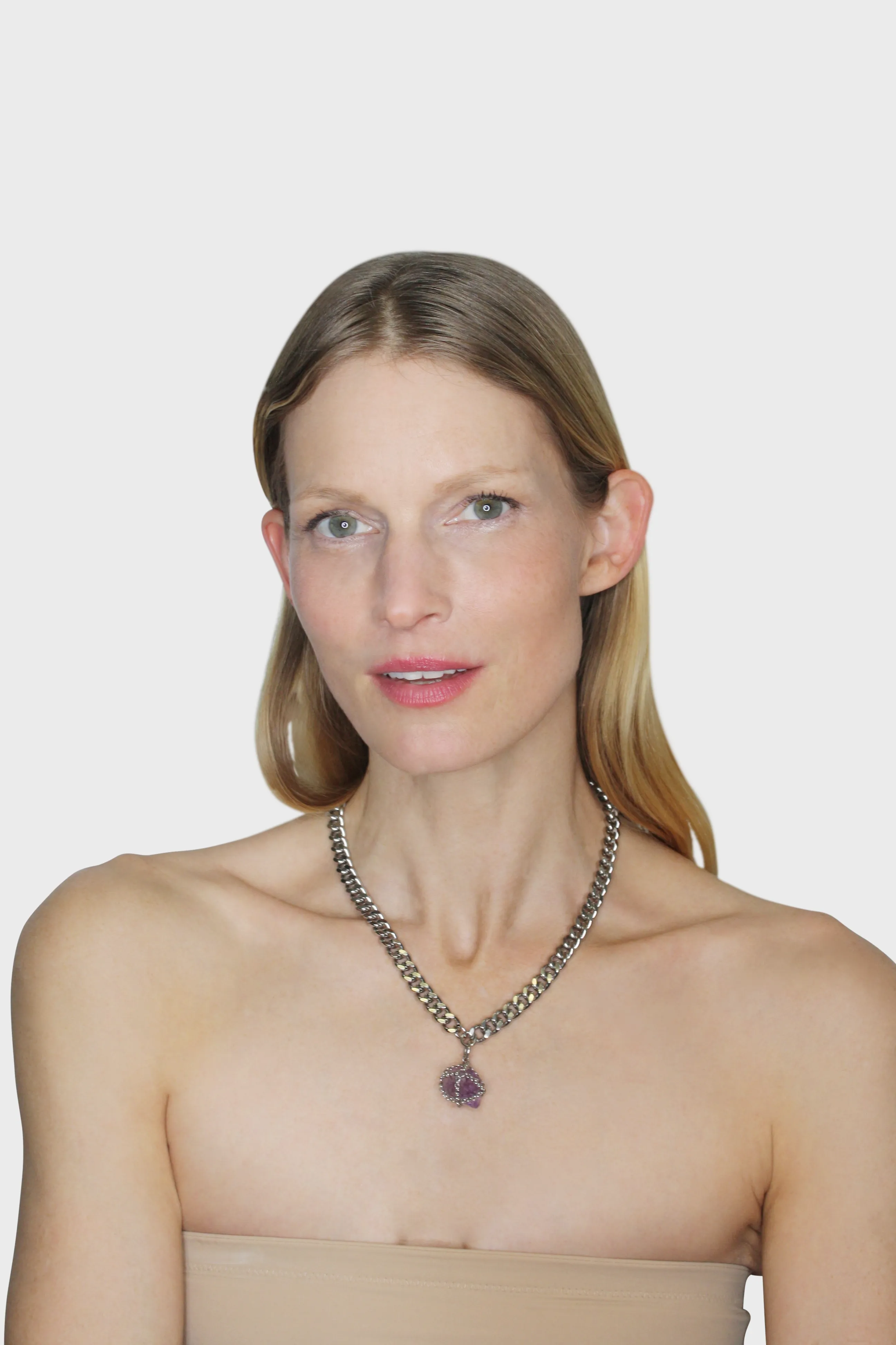 Caged Web Amethyst Necklace sold by MHART product image thumbnail 3