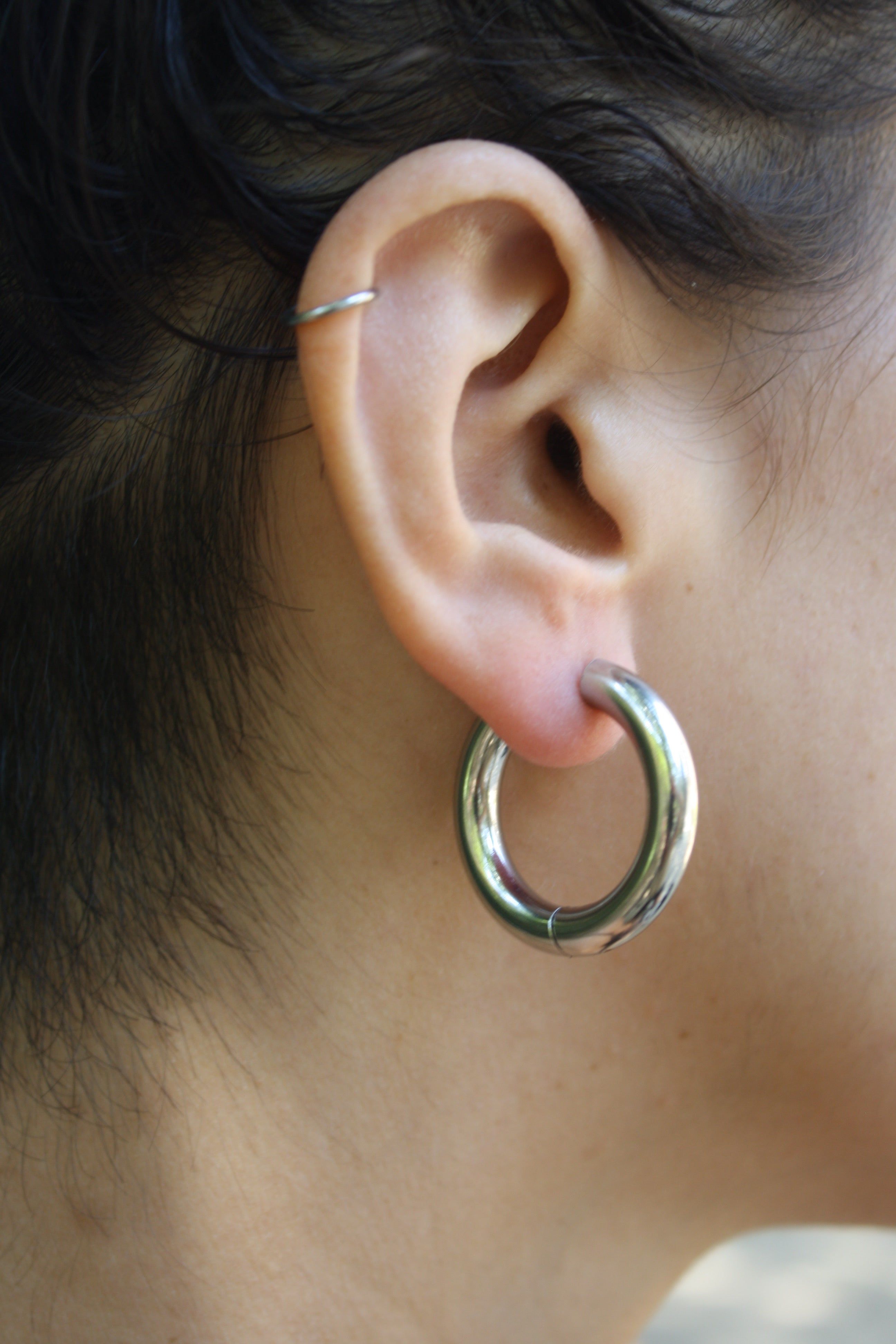 The Chunky Hoop Earrings sold by MHART product image thumbnail 2