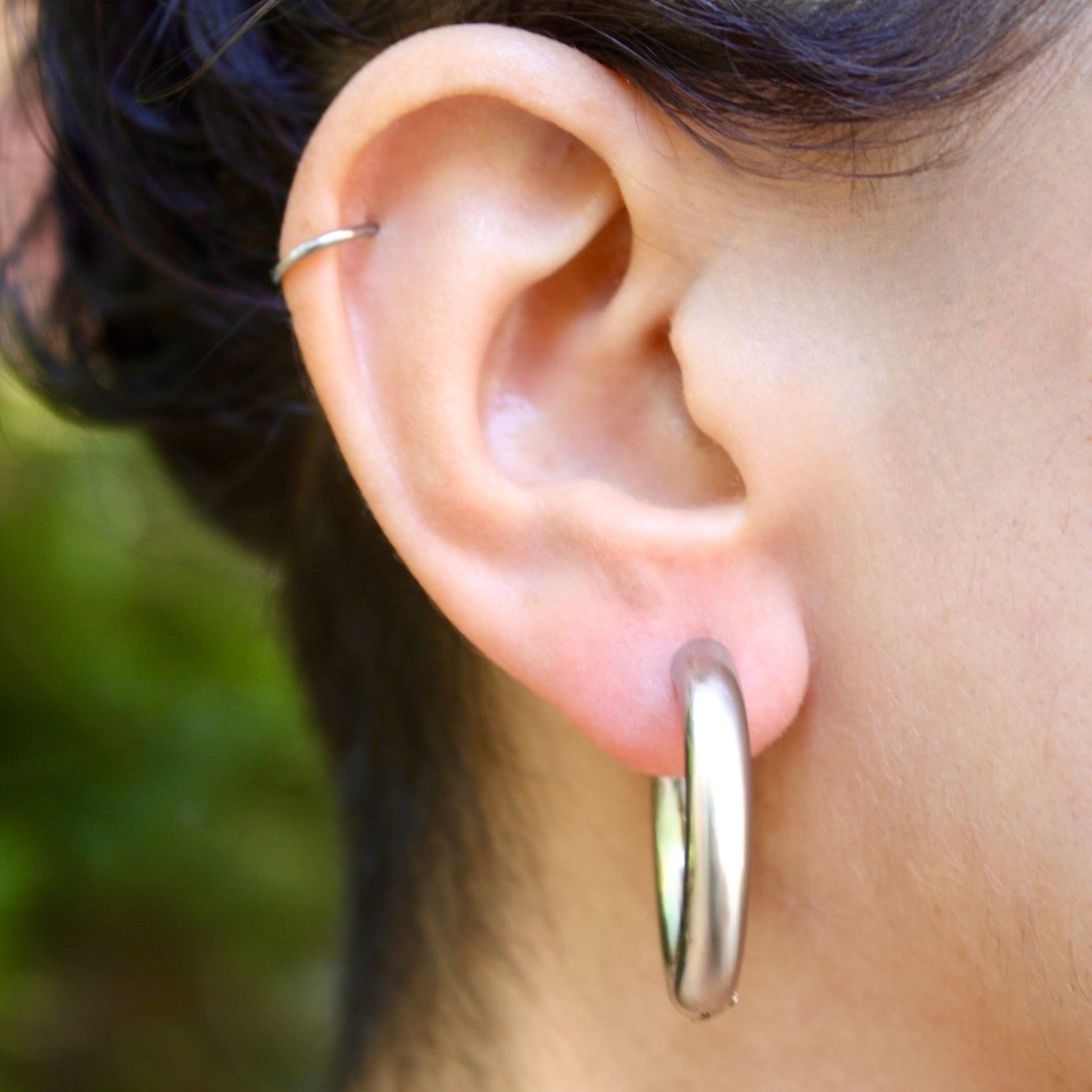 The Chunky Hoop Earrings sold by MHART