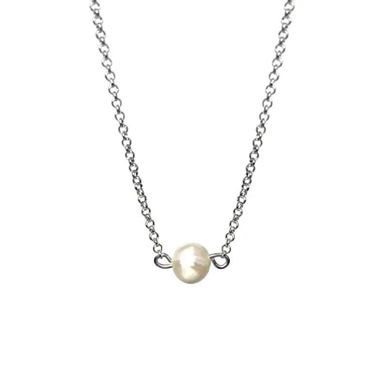 White Pearl Necklace sold by MHART