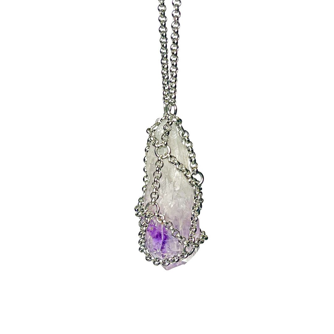 Caged Amethyst Gemstone Necklace sold by MHART product image thumbnail 3