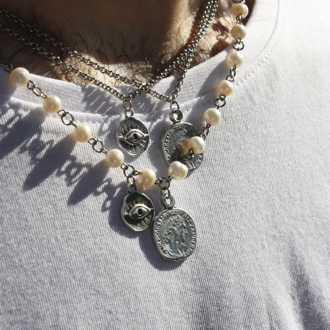 The Pearl Coins Necklace sold by MHART product image thumbnail 5