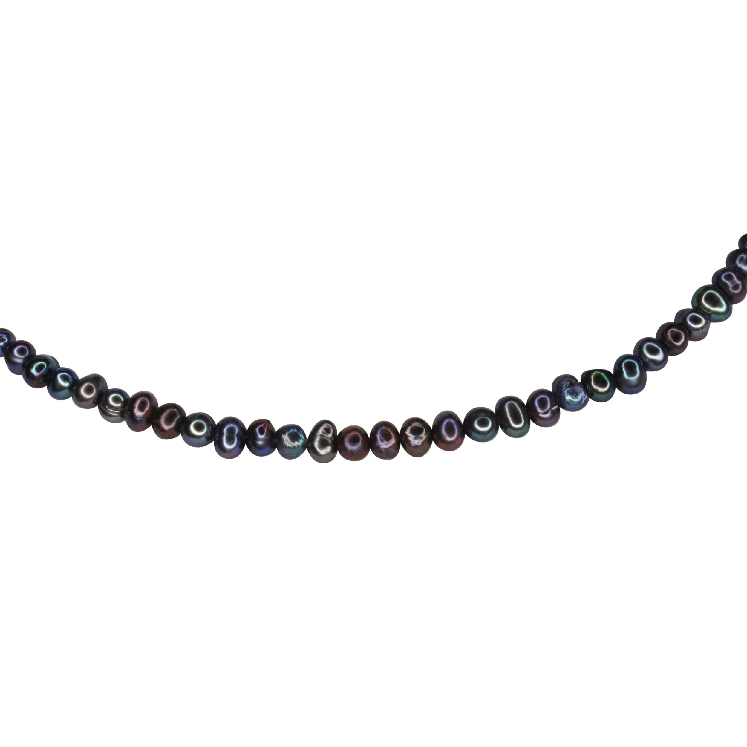 Black Freshwater Pearl Necklace - Sterling Silver sold by MHART product image thumbnail 2