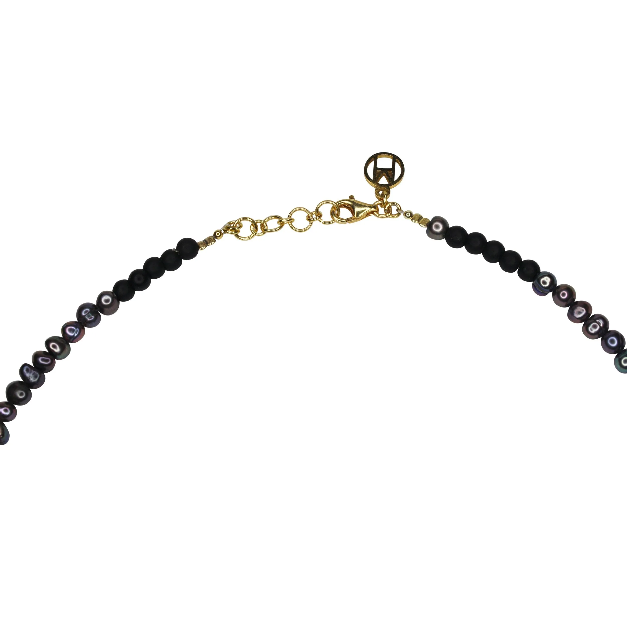 Black Freshwater Pearl Necklace - Sterling Silver sold by MHART product image thumbnail 3