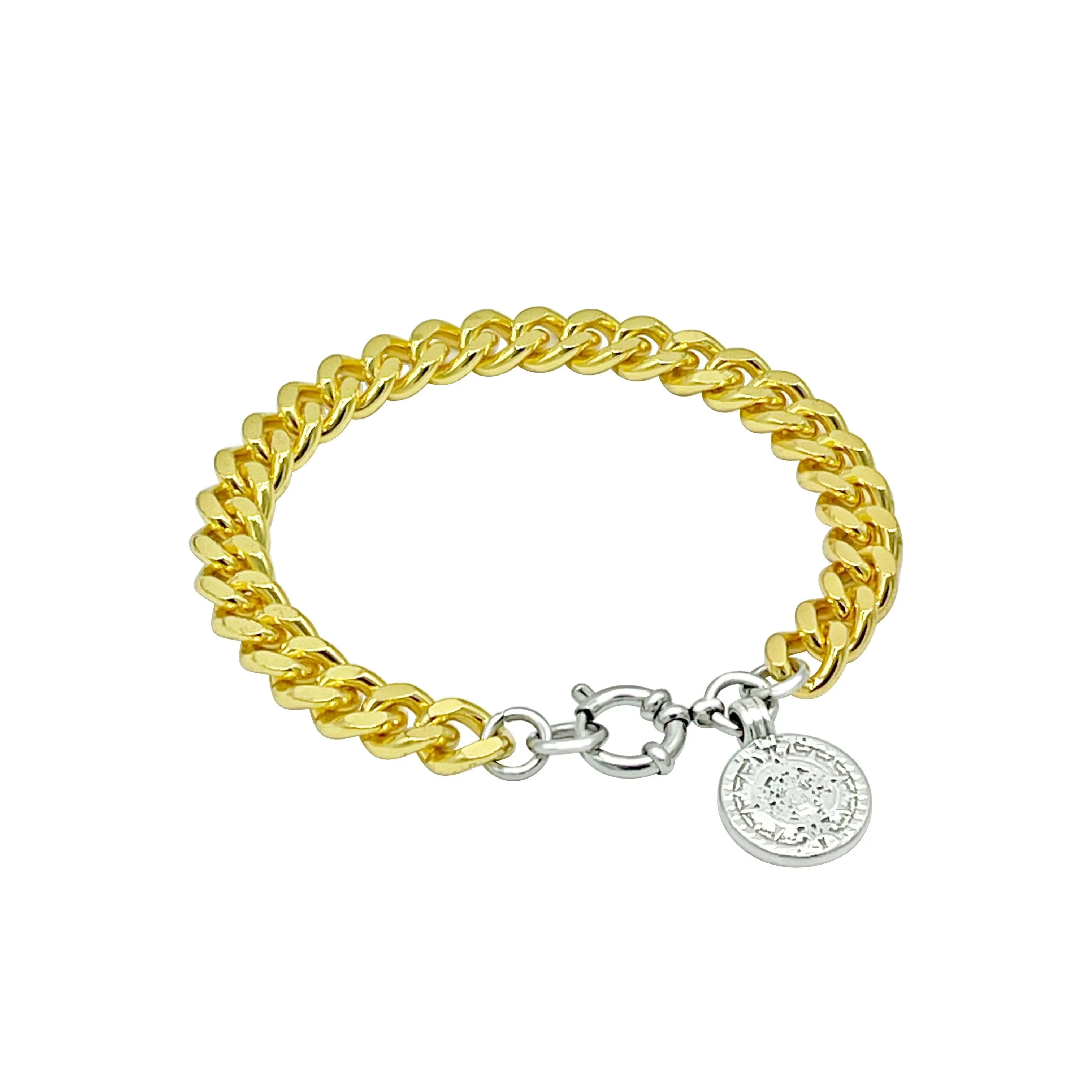 Gold/Silver Coin Bracelet sold by MHART
