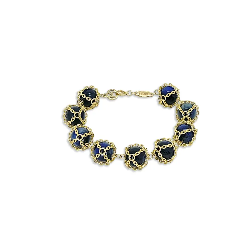 Caged Lapis Bracelet sold by MHART