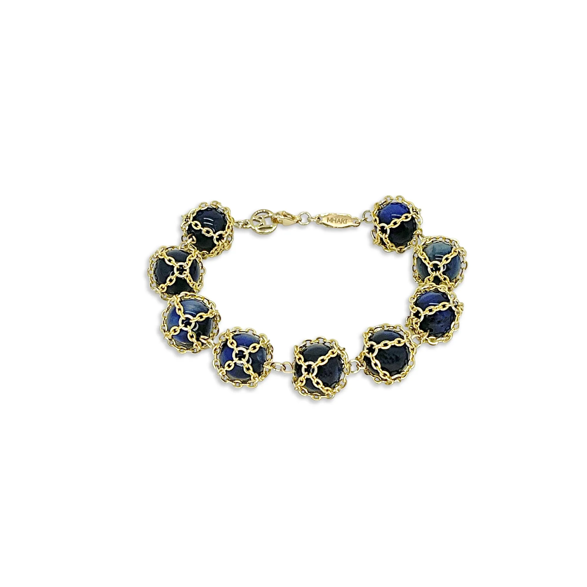 Caged Lapis Bracelet sold by MHART