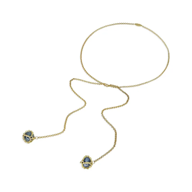 Caged Gemstone Chain Rope made by MHART