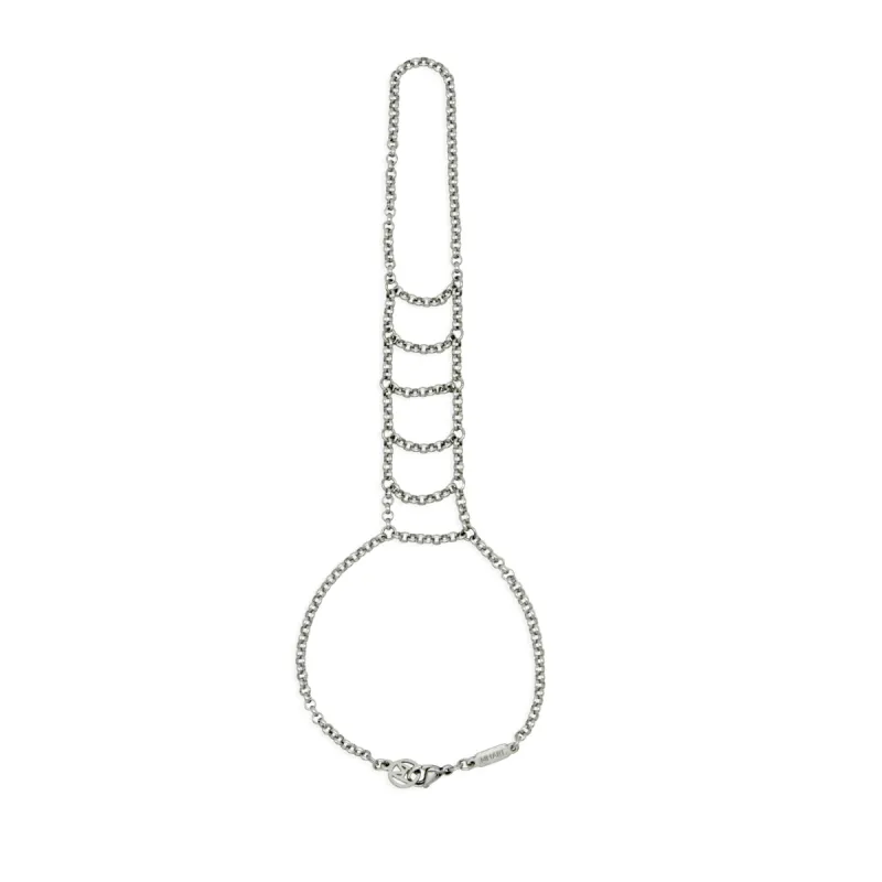 Middle Finger Hand Chain – Stainless Steel sold by MHART