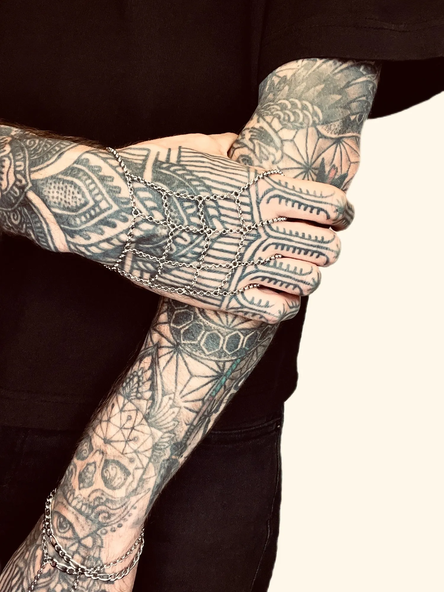 Caged Hand Chain sold by MHART product image thumbnail 3