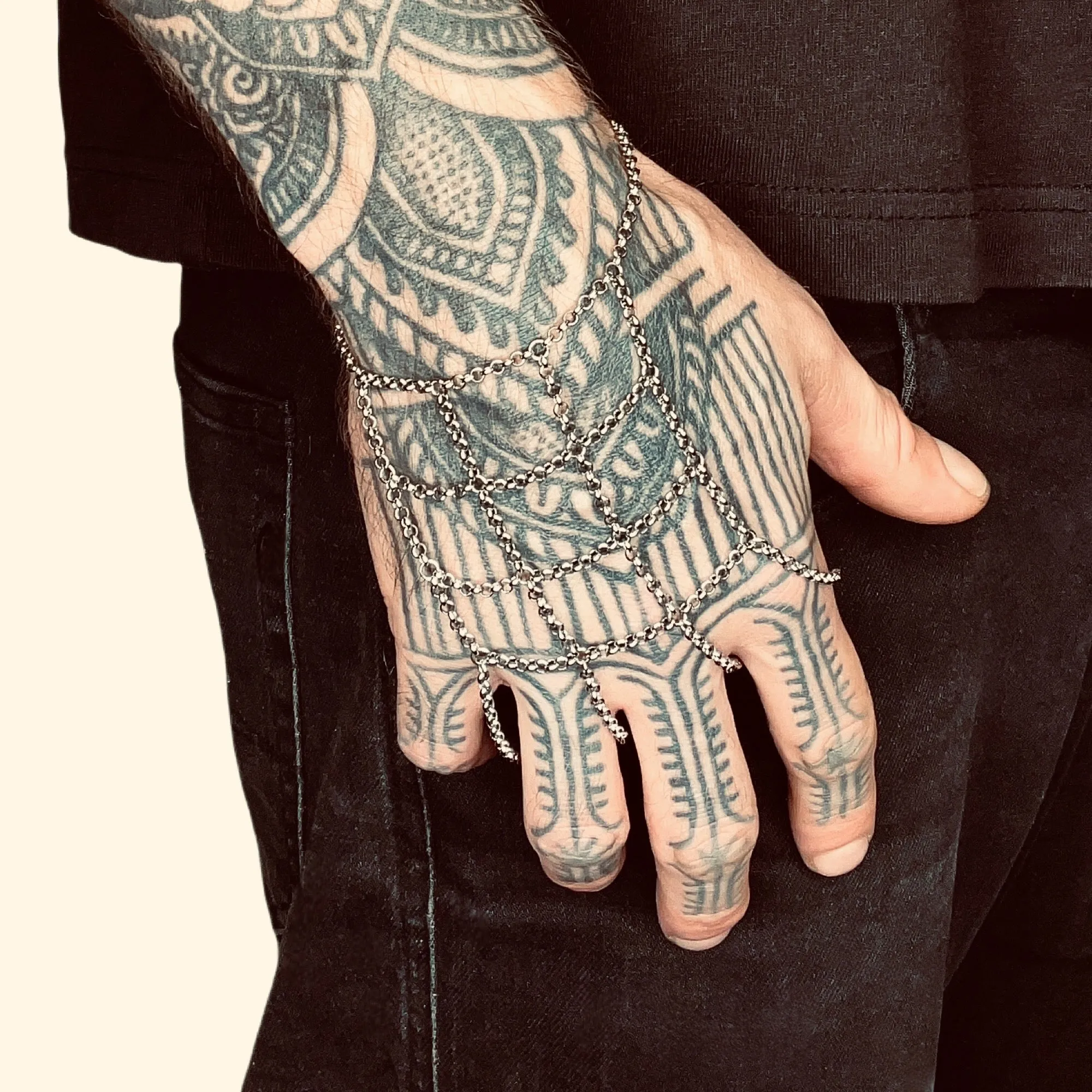 Caged Hand Chain sold by MHART product image thumbnail 2