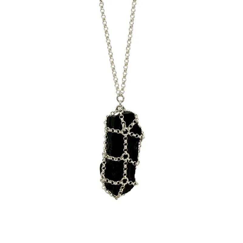 Caged Black Tourmaline Pendant sold by MHART