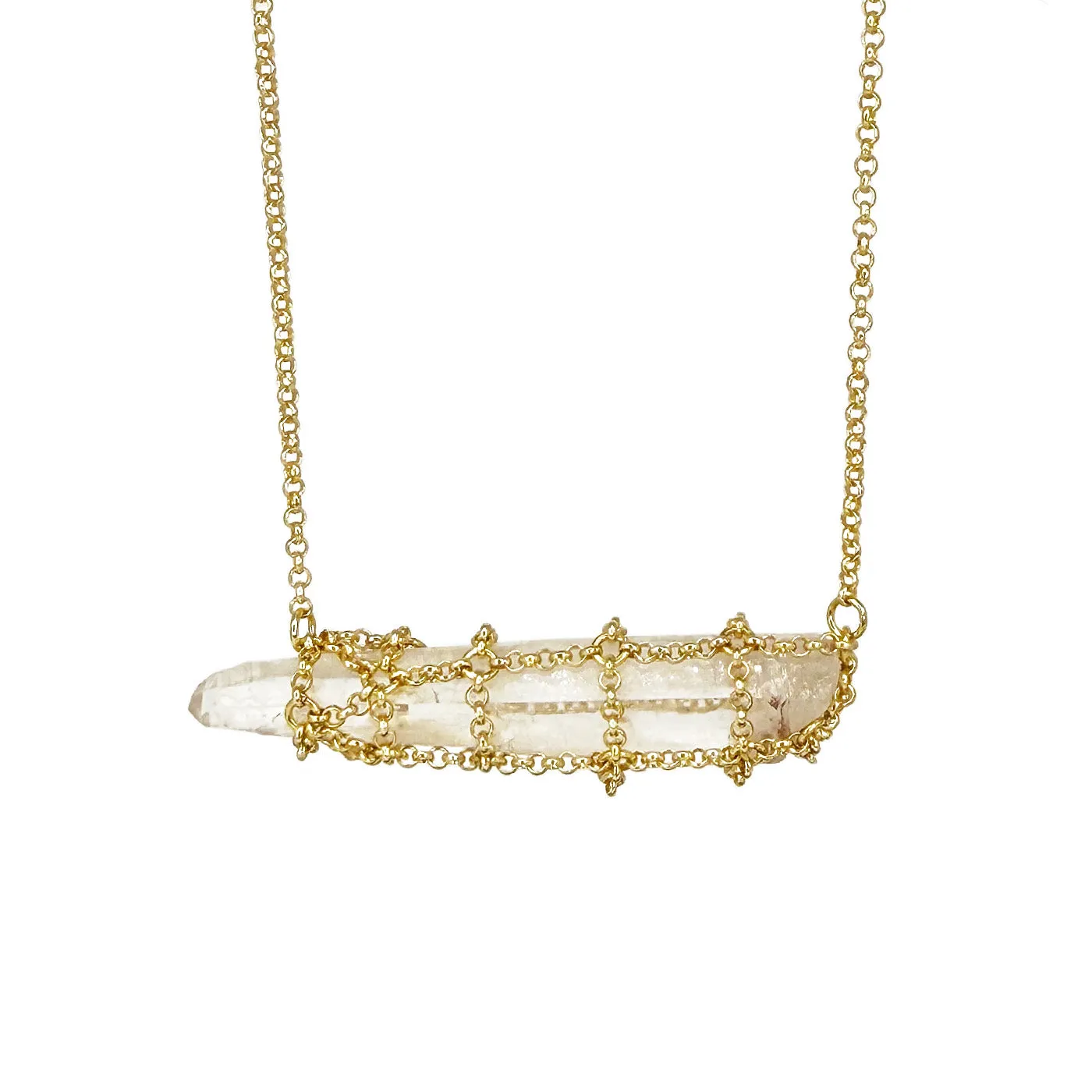 Horizontal Quartz Spike Pendant sold by MHART