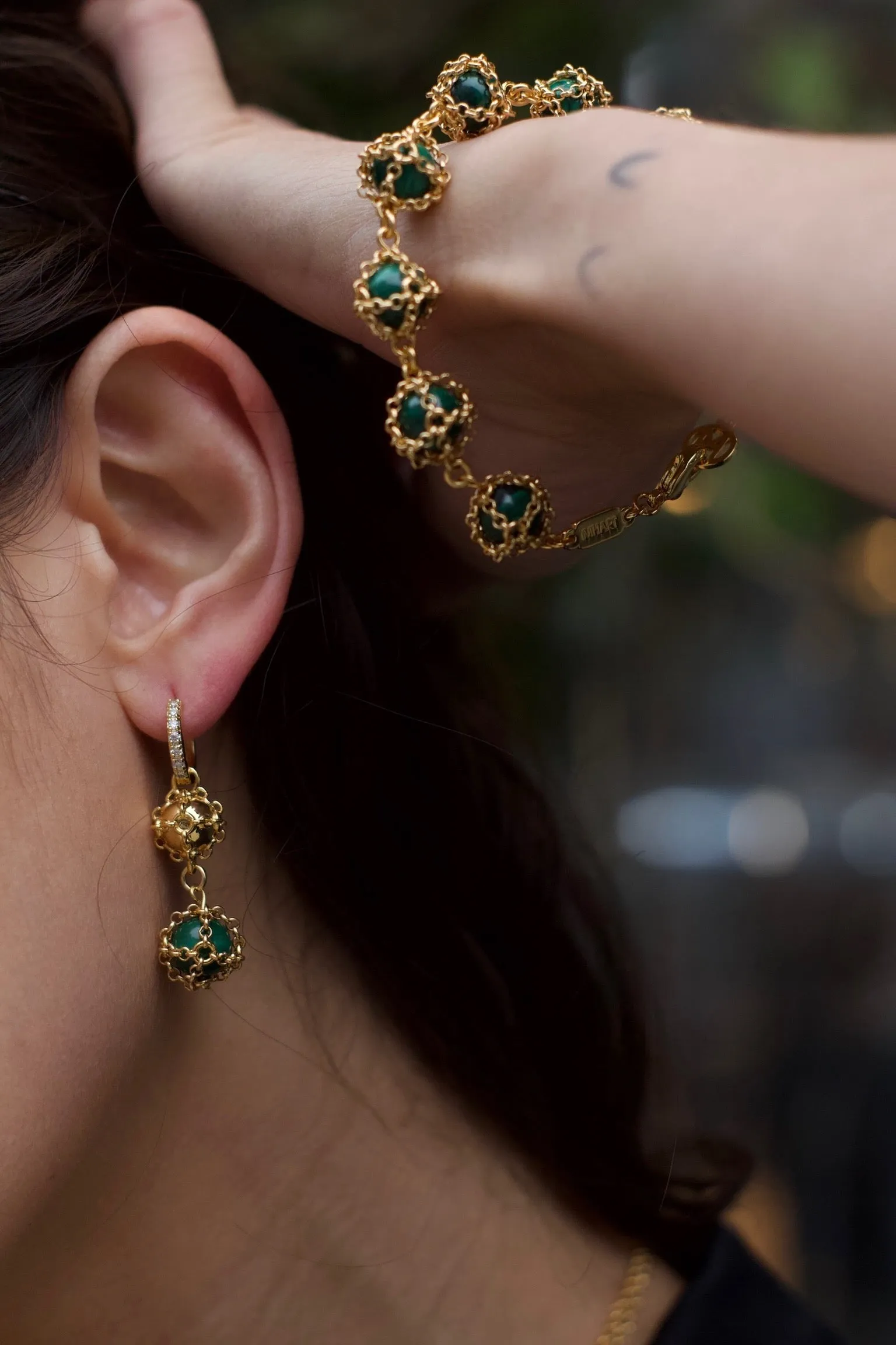 Malachite Legacy Earrings sold by MHART product image thumbnail 2