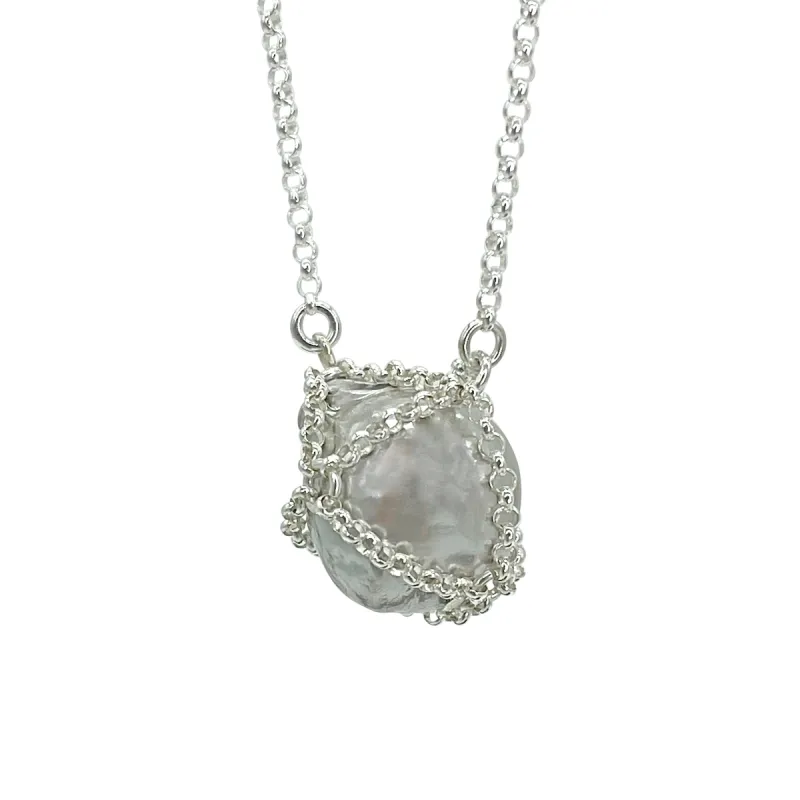 Silver Pearl Pendant sold by MHART