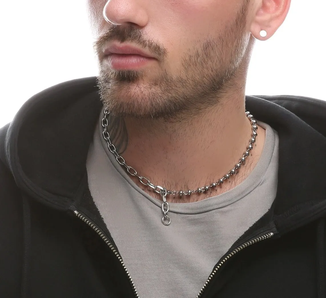 Oval Chain Bead Necklace sold by MHART product image thumbnail 2