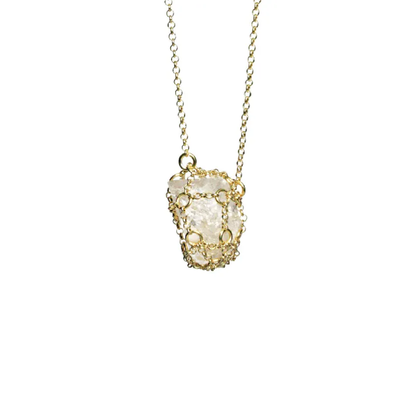 Caged Quartz Necklace sold by MHART