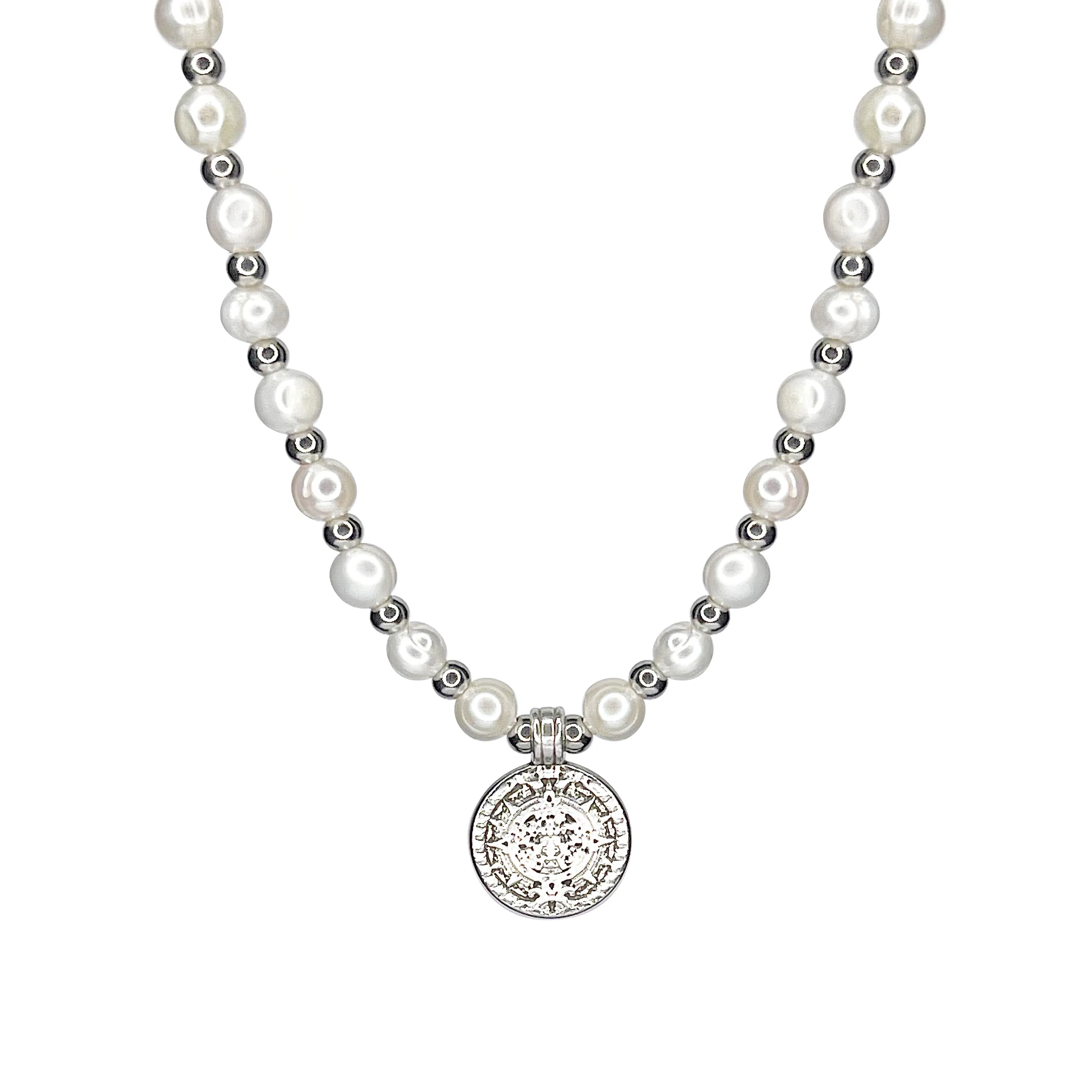 Freshwater Pearl Coin Necklace sold by MHART