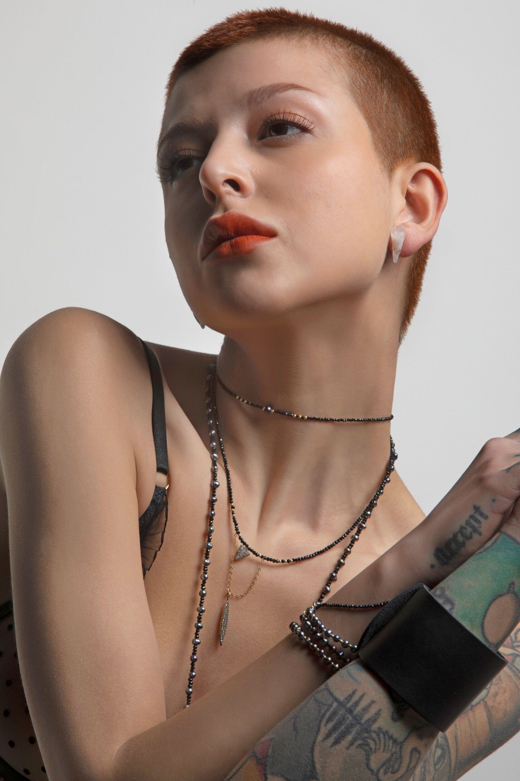 Champagne Diamond Charms Necklace sold by MHART product image thumbnail 3