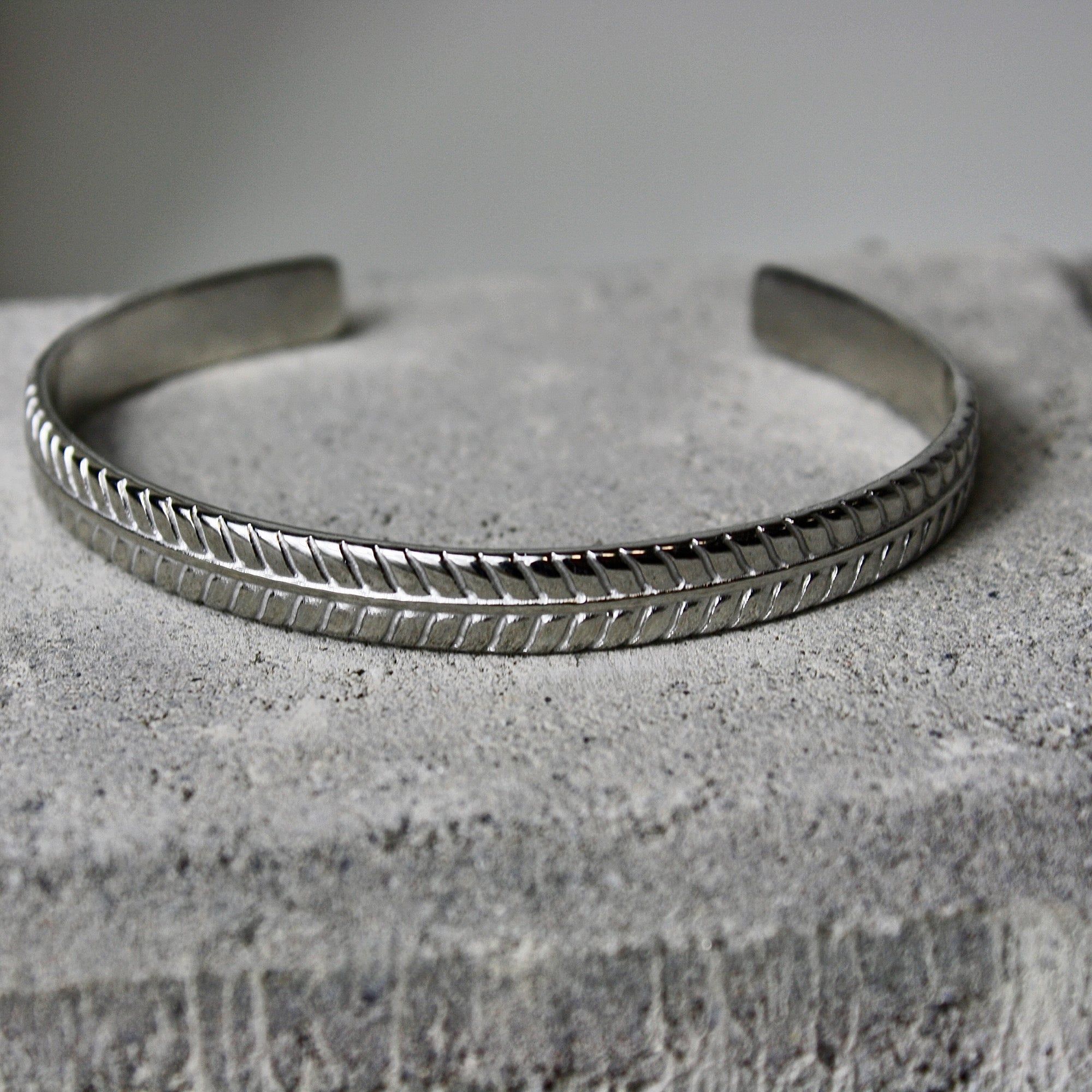 Textured Silver Cuff sold by MHART product image thumbnail 3