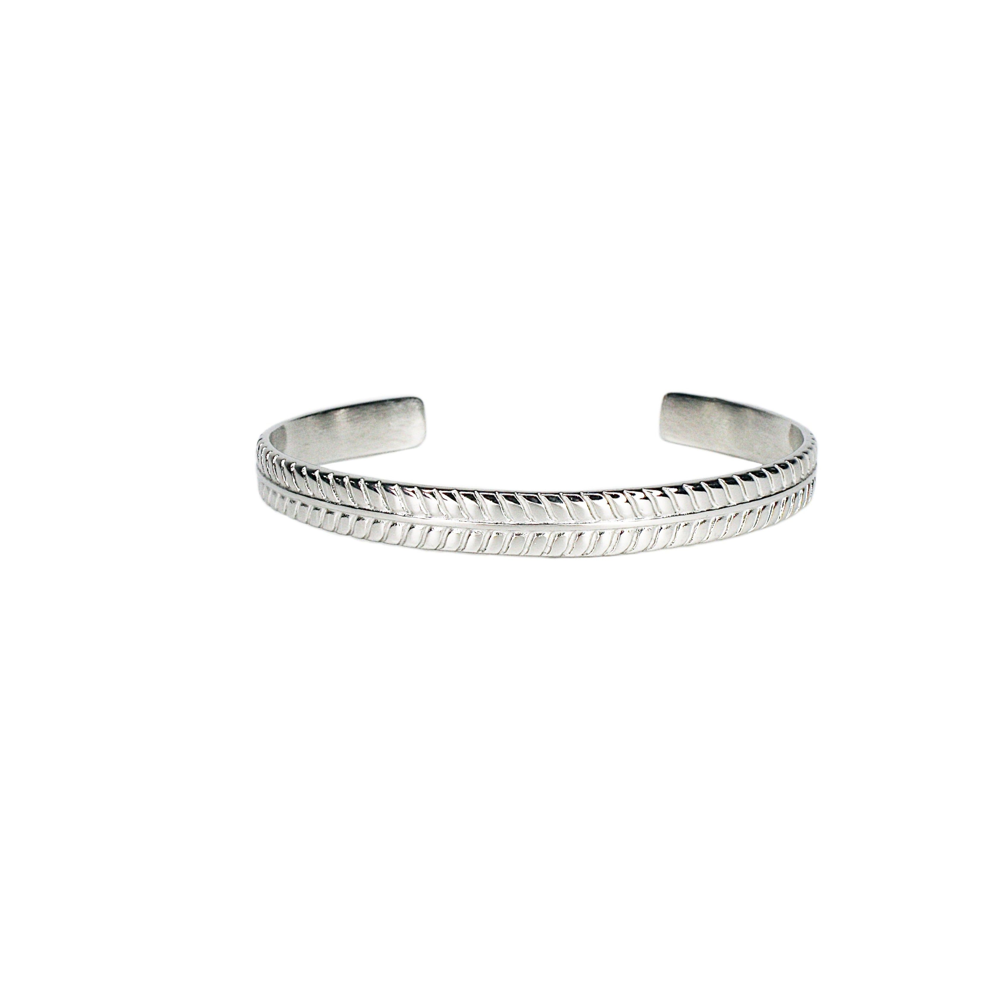 Textured Silver Cuff sold by MHART