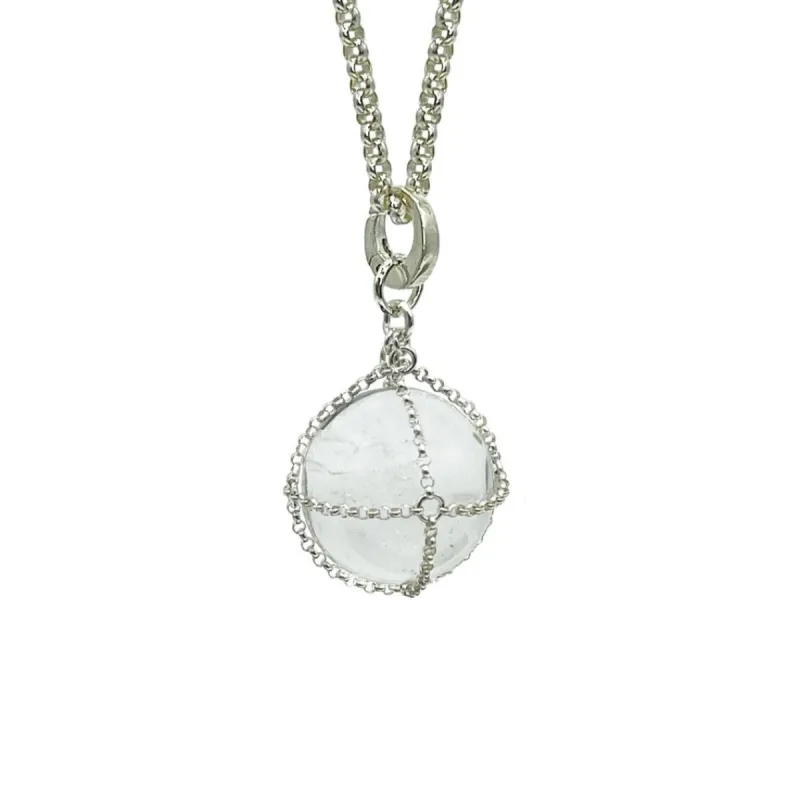 Quartz Sphere Pendant – Sterling Silver sold by MHART