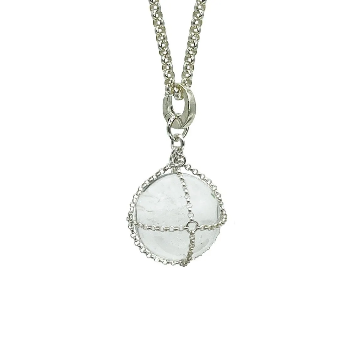 Quartz Sphere Pendant – Sterling Silver sold by MHART