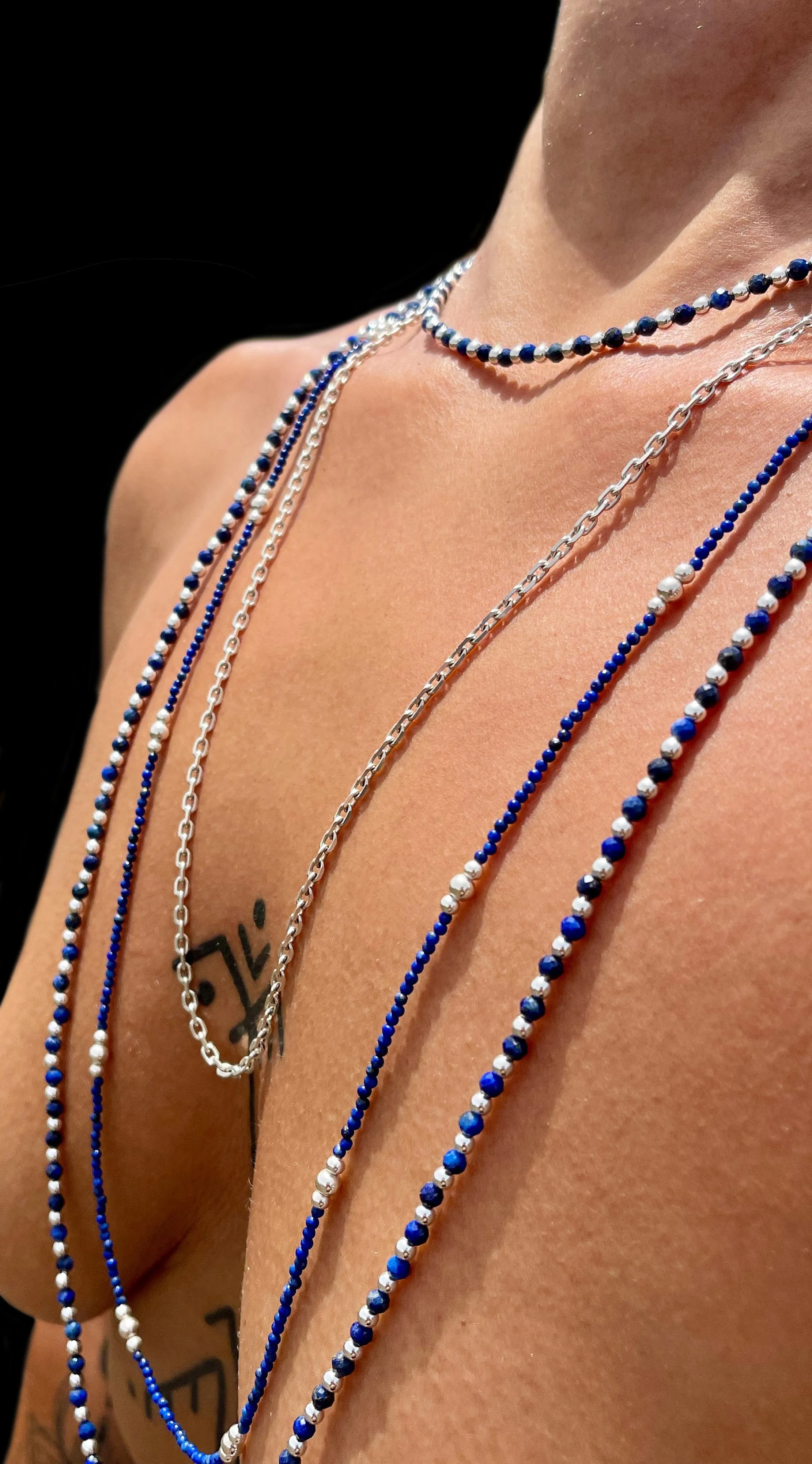 Lapis Wrap Necklace sold by MHART product image thumbnail 2