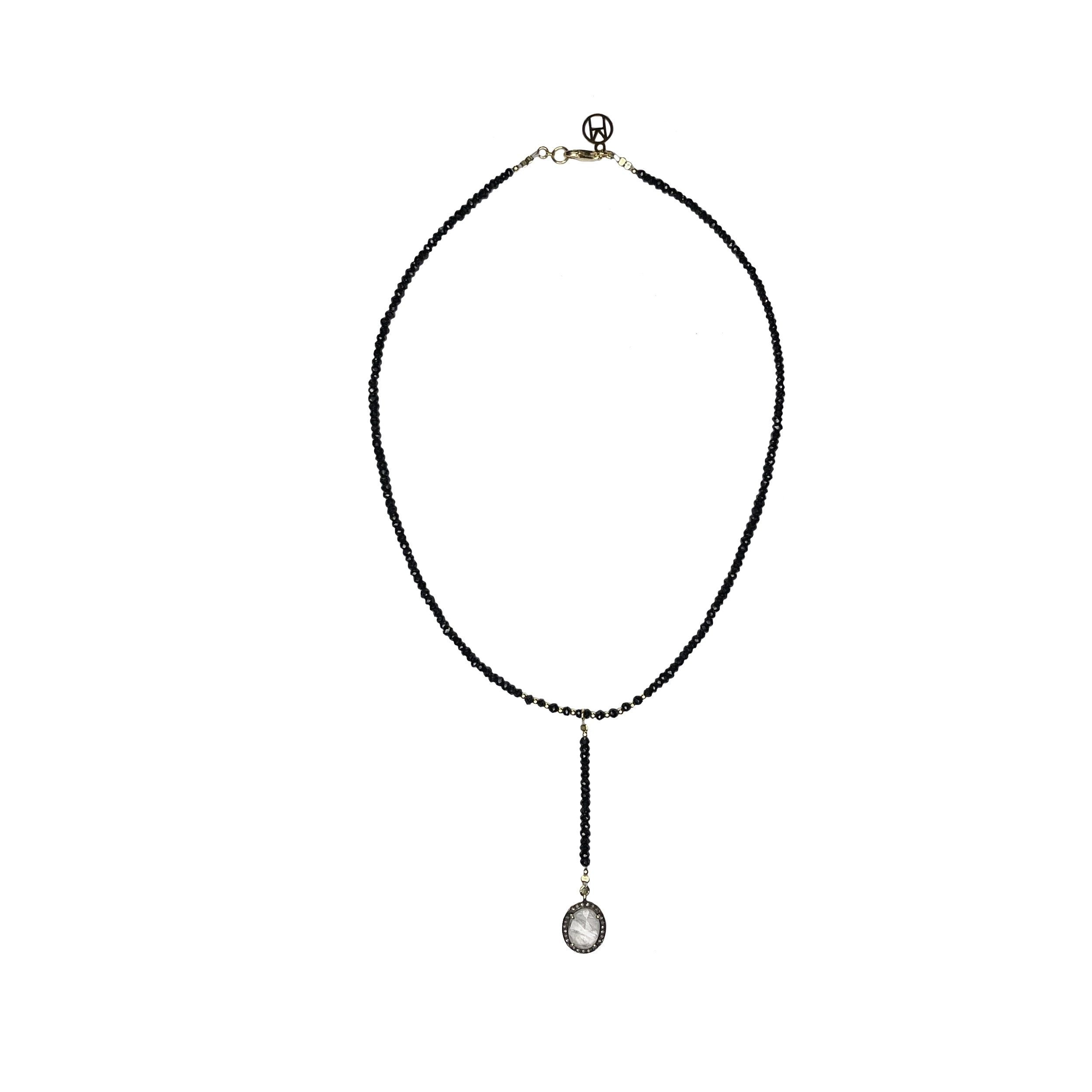 Moonstone Diamond Lariat sold by MHART product image thumbnail 3