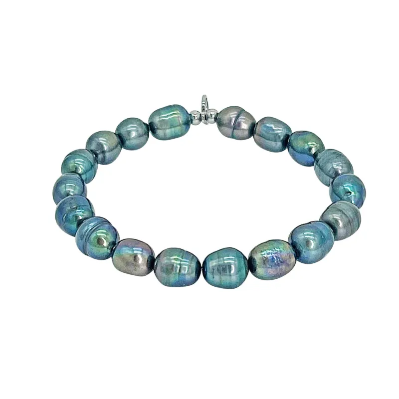 Black Tahitian Pearl Stretch Bracelet sold by MHART