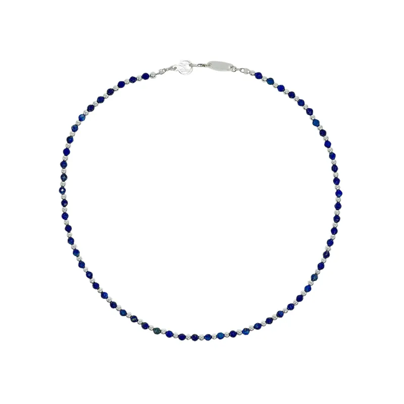 Lapis & Hematite 18" Necklace sold by MHART