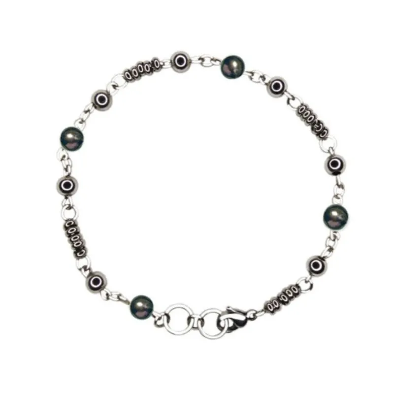 Black Silver Pearl Bracelet sold by MHART