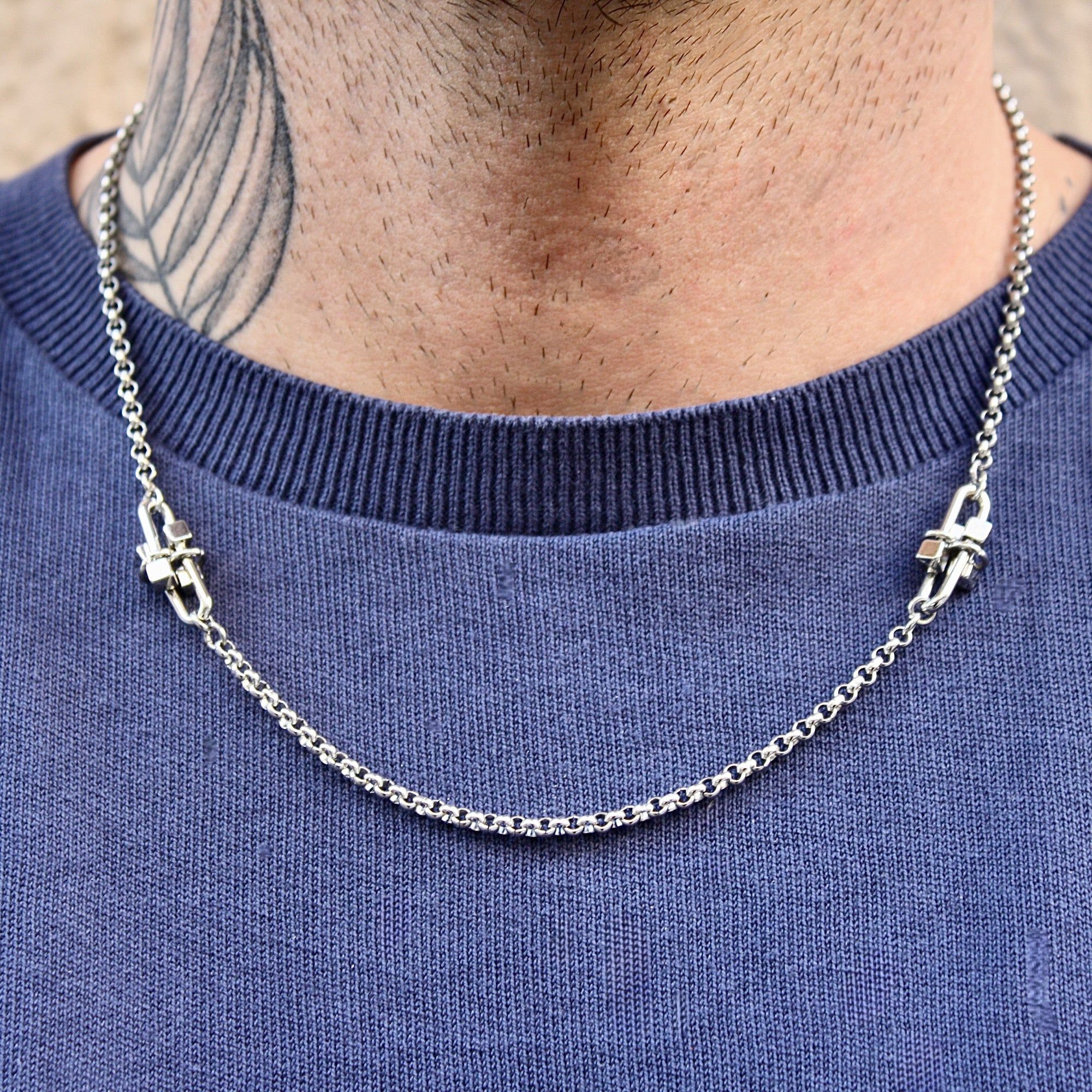 Double Connector Chain Necklace sold by MHART product image thumbnail 2