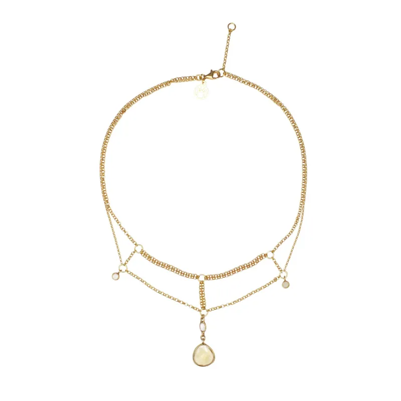 Gemstone Chain Collar sold by MHART