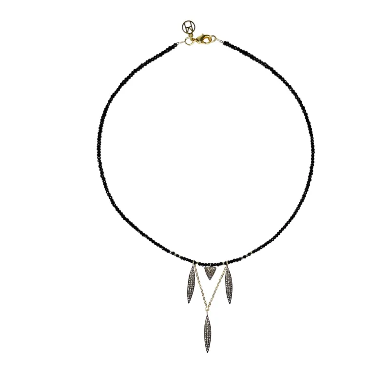 Champagne Diamond Charms Necklace sold by MHART