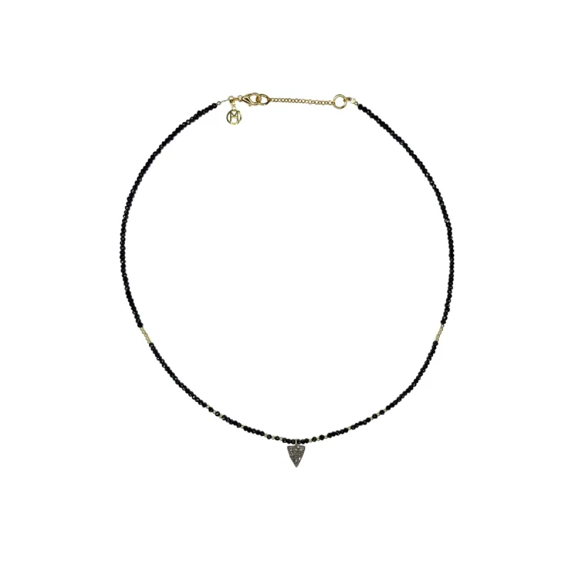 Diamond Triangle Necklace sold by MHART