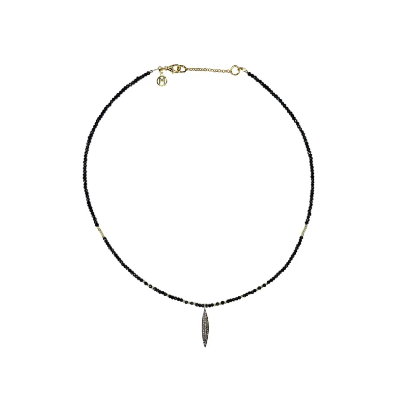 Diamond Spear Pendant Necklace sold by MHART