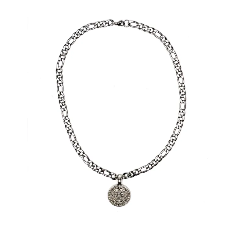 Figaro Chain Coin Necklace sold by MHART