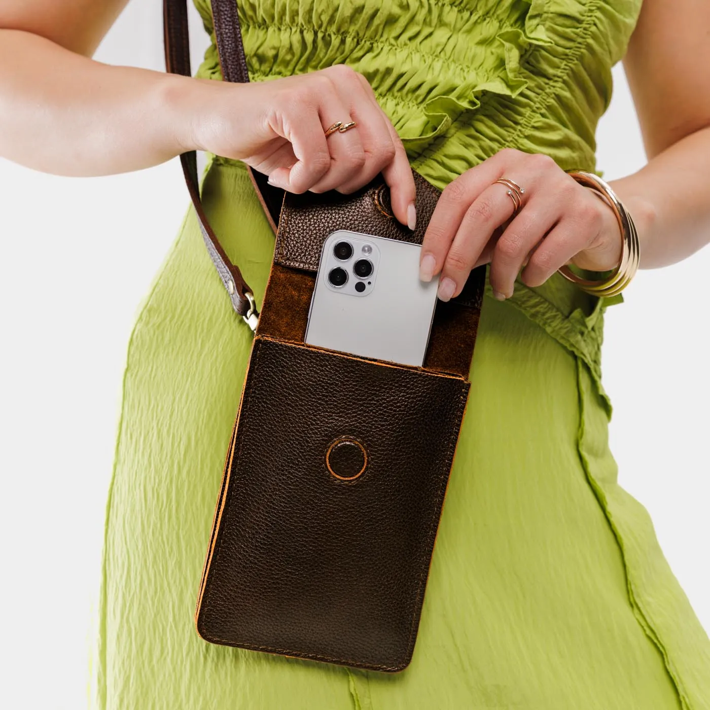 'Almost Perfect' Parker Phone Bag sold by Portland Leather Company