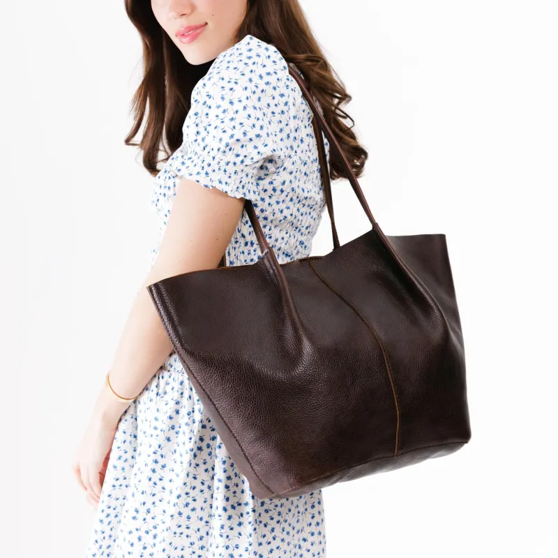 'Almost Perfect' Devan Bucket Tote sold by Portland Leather Company