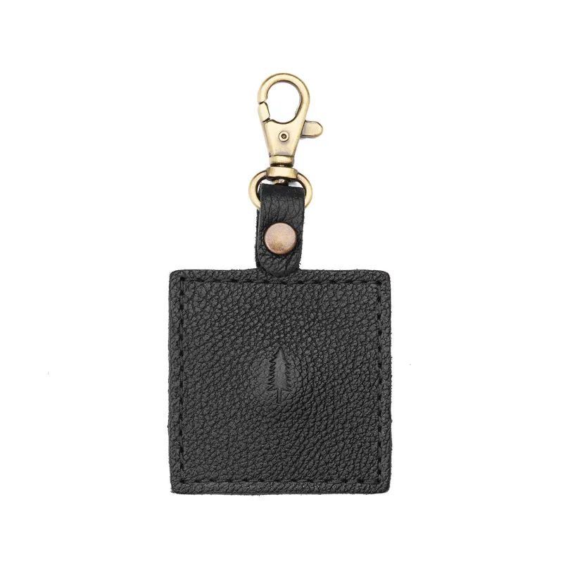 Square AirTag Holder made by Portland Leather Company