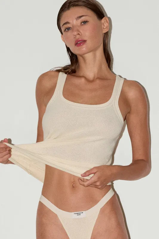 Bone Lewis Tank Top sold by KVRT STVFF