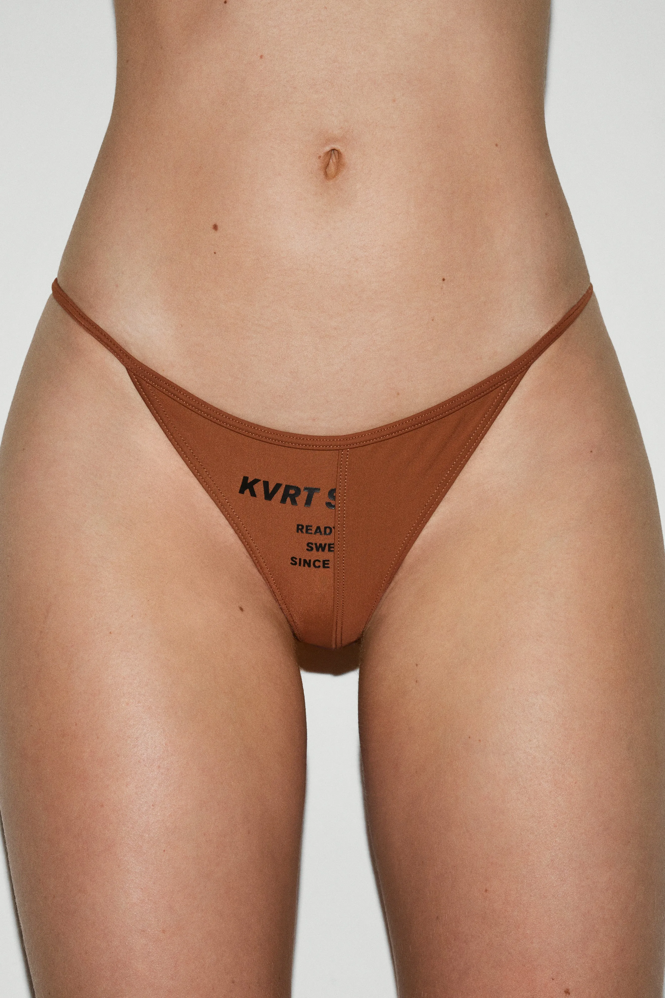 Caramel KVRT Cheeky Bikini Bottom sold by KVRT STVFF